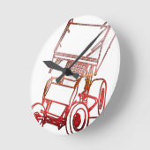 Horloge Ronde Sprint Car Skewed (Angle)