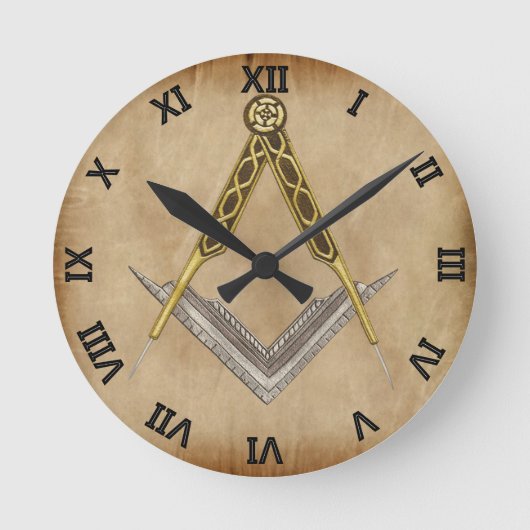 Horloge Ronde Square and Compass with All Seeing Eye (Recto)