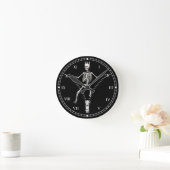 Horloge Ronde Squelette à fermeture éclair (Maison)