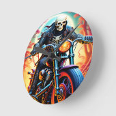 Horloge Ronde Squelette Traverser la grotte des feux (Angle)