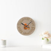 Horloge Ronde squerrl nut close (Maison)