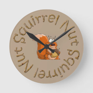 Horloge Ronde squerrl nut close