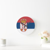 Horloge Ronde Srpska Zastava na Zidnom Satu (Maison)