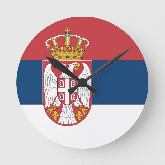 Horloge Ronde Srpska Zastava na Zidnom Satu (Recto)