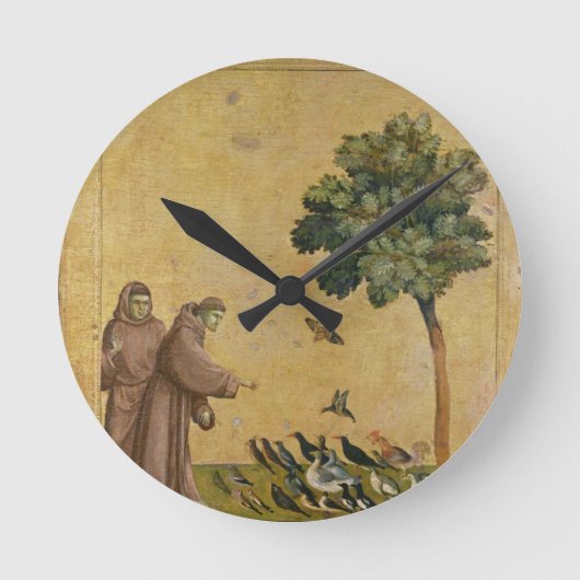 Horloge Ronde St Francis d'Assisi prêchant aux oiseaux (Recto)
