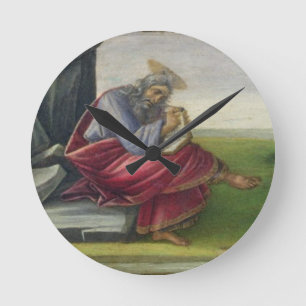Horloge Ronde St John le divin sur Patmos, écrivant le livre