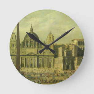 Horloge Ronde St Peter, Rome, 1630 (huile sur la toile)