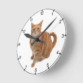 Horloge Ronde Stade de Cat orange (Angle)