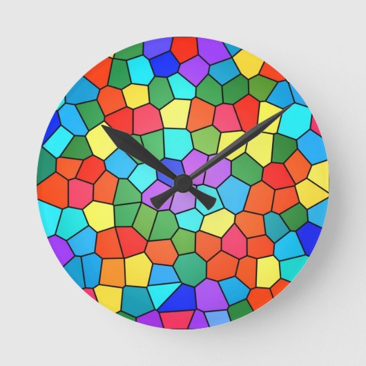 Horloge Ronde Stained Glass (Recto)