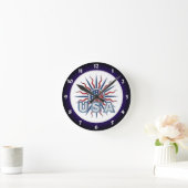 Horloge Ronde Starburst Yin Yang (Maison)