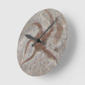 Horloge Ronde Starfish Fossil (Angle)