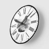 Horloge ronde Starling British Bird Illustration (Angle)