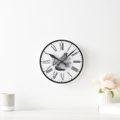 Horloge ronde Starling British Bird Illustration (Maison)