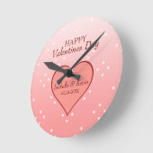 Horloge Ronde Stars and Hearts (Angle)