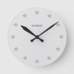 Horloge Ronde Stars de Dust Silver