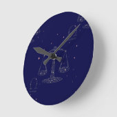 Horloge Ronde stars libra (Angle)