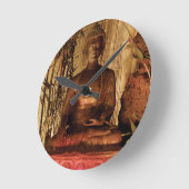 Horloge Ronde Statue de Copper (Angle)