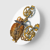 Horloge Ronde Steam punk heart (Angle)
