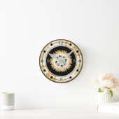 Horloge Ronde Steampunk Layered Gears Clock (Maison)