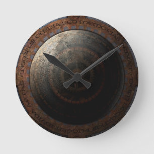 Horloge Ronde Steampunk Moon Clock Time Metal Gears