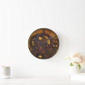 Horloge Ronde Steampunk Rusty (Maison)