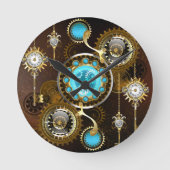 Horloge Ronde Steampunk Rusty Background (Recto)