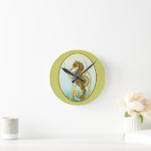 Horloge Ronde Steampunk Seahorse (Maison)