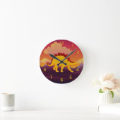 Horloge Ronde Stegosaurus Dinosaur Design (Maison)