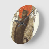 Horloge Ronde Steinlein's Cat - Art Nouveau (Angle)