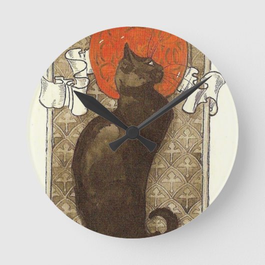 Horloge Ronde Steinlein's Cat - Art Nouveau (Recto)