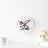 Horloge Ronde Stick Figure Mariage T-shirts et cadeaux lune de m (Maison)