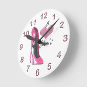 Horloge Ronde Stiletto shoe Art Clocks (Angle)