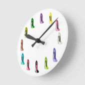 Horloge Ronde Stiletto shoe Art Clocks (Angle)