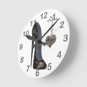 Horloge Ronde Stiletto shoe Art Clocks (Angle)