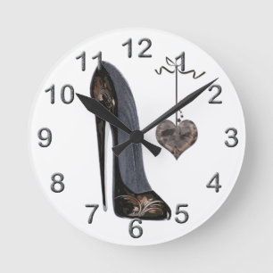 Horloge Ronde Stiletto shoe Art Clocks