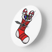 Horloge Ronde Stockage de Noël (Angle)