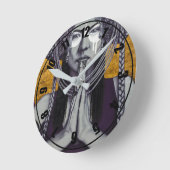 Horloge Ronde Street Art Mural (Angle)