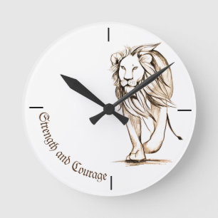 Horloge Ronde Strength and Courage 