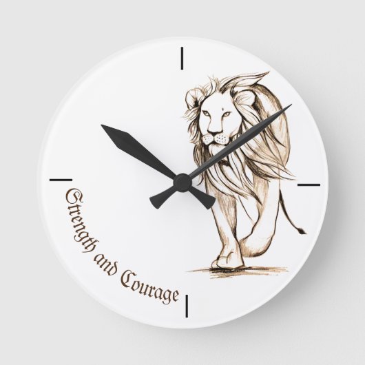 Horloge Ronde Strength and Courage (Recto)