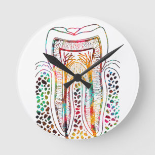 Horloge Ronde Structure des dents
