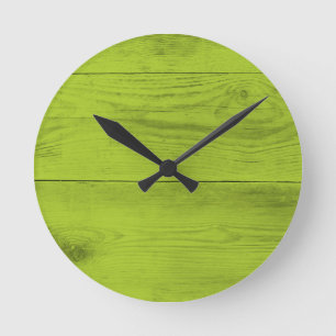 Horloge Ronde Structure en bois vert clair en tant que textur ar