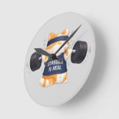 Horloge Ronde Struggle is Real (Angle)