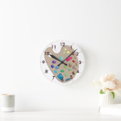 Horloge Ronde Studio CricketDiane de peinture de palette (Maison)