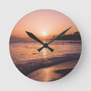 Horloge Ronde Stunning Beach Sunset