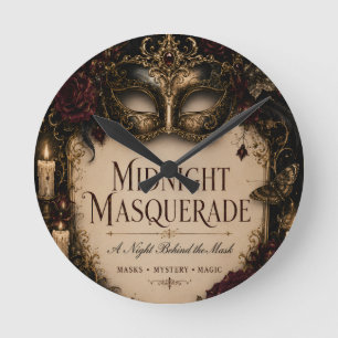 Horloge Ronde Style de fête élégante gothique Halloween