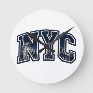 Horloge Ronde Style de rue vintage de New York City