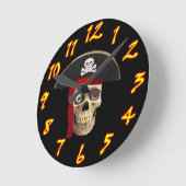 Horloge Ronde Style d'horloge murale pirate 2 (Angle)