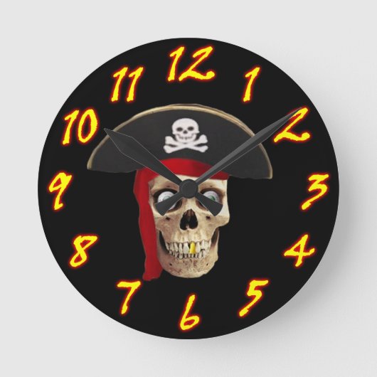 Horloge Ronde Style d'horloge murale pirate 2 (Recto)