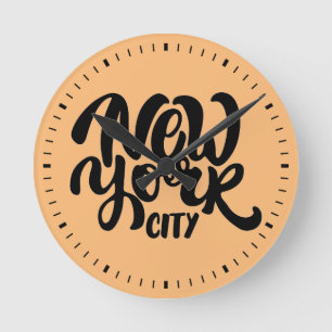 Horloge Ronde Style New York