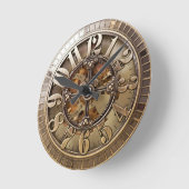 Horloge Ronde Style punk à vapeur (Angle)